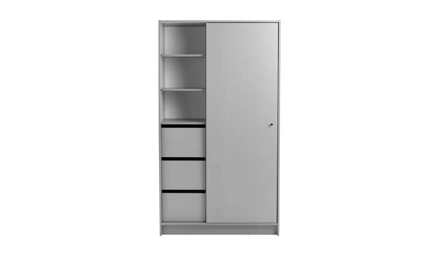 Malibu 1 Door Sliding Wardrobe - Grey